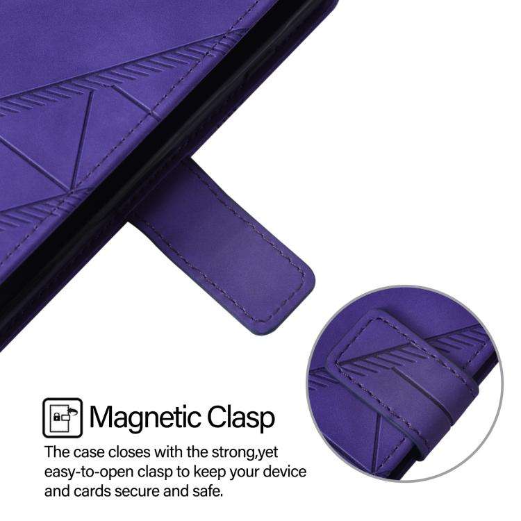 For Doogee Note 56 / Note 56 Pro Crossbody 3D Embossed Flip Leather Phone Case(Purple)