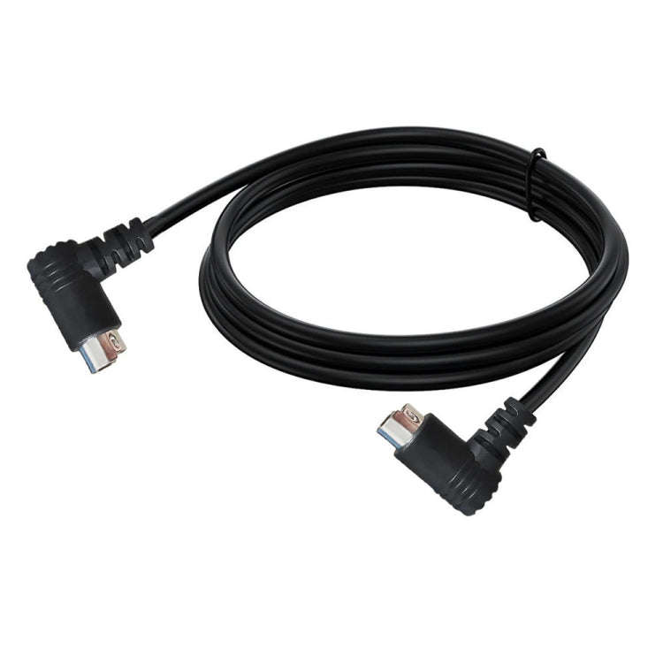 Mini DIN 5 Pin Core Audio / Video Cable, Length:3m(Male to Female Elbow)