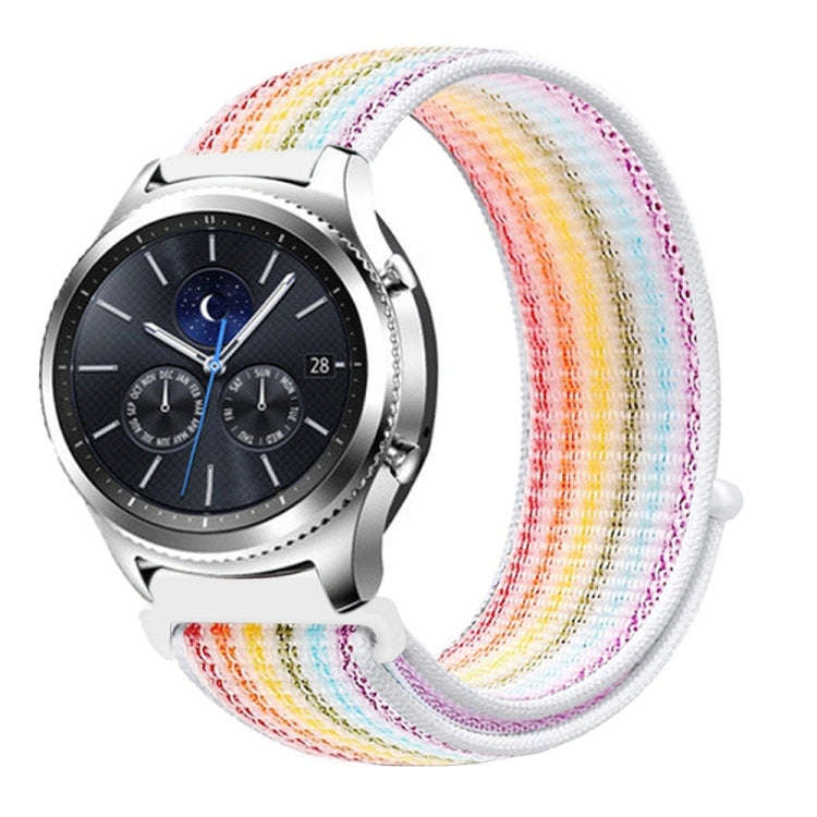 For Samsung Galaxy Watch 42mm Nylon Braided Watch Band(Colorful)
