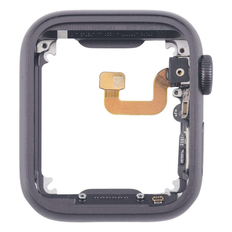 For Apple Watch Series 6 44MM GPS Aluminium Alloy Middle Frame Bezel Plate with Crown Spin Axis F...