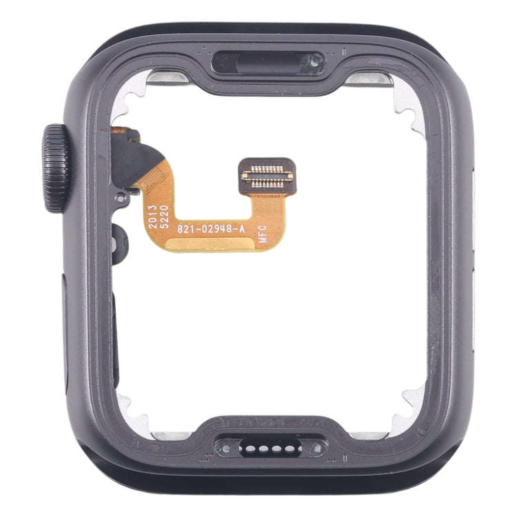 For Apple Watch Series 6 44MM GPS Aluminium Alloy Middle Frame Bezel Plate with Crown Spin Axis F...