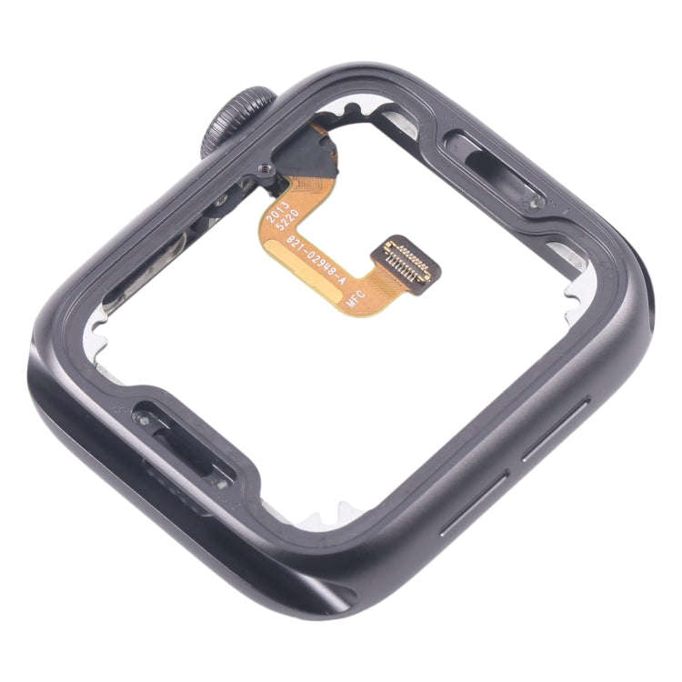 For Apple Watch Series 6 44MM GPS Aluminium Alloy Middle Frame Bezel Plate with Crown Spin Axis F...