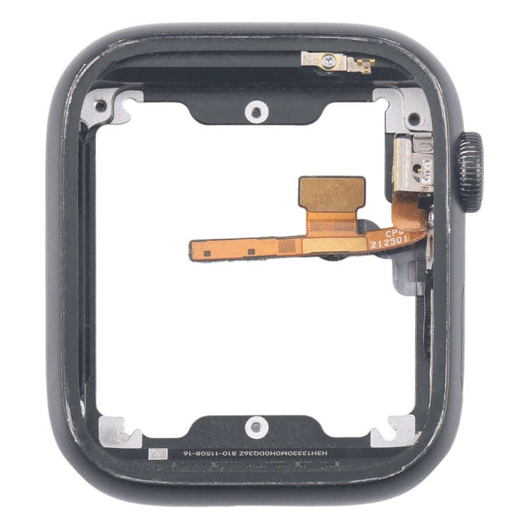 For Apple Watch Series 7 45MM LTE Aluminium Alloy Middle Frame Bezel Plate with Crown Spin Axis F...