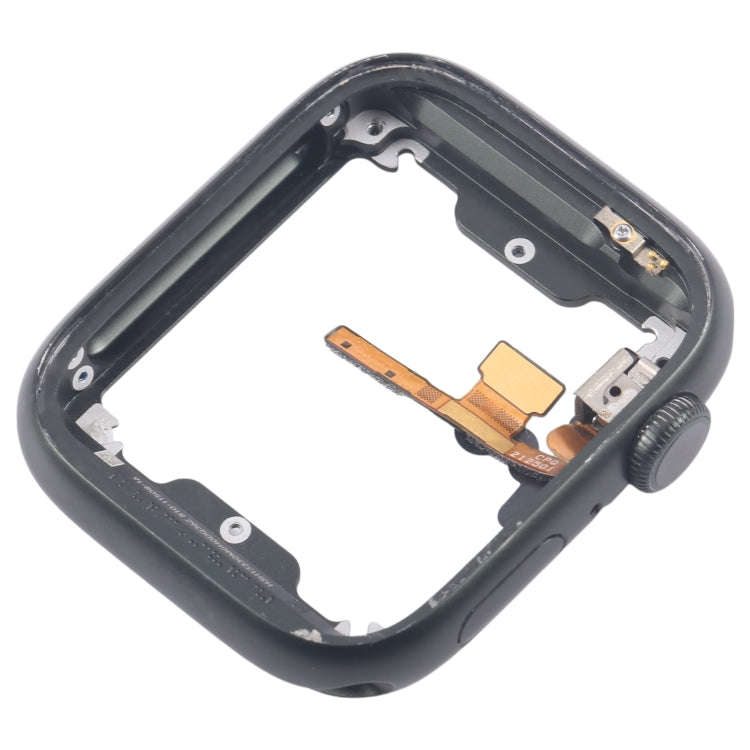 For Apple Watch Series 7 45MM LTE Aluminium Alloy Middle Frame Bezel Plate with Crown Spin Axis F...