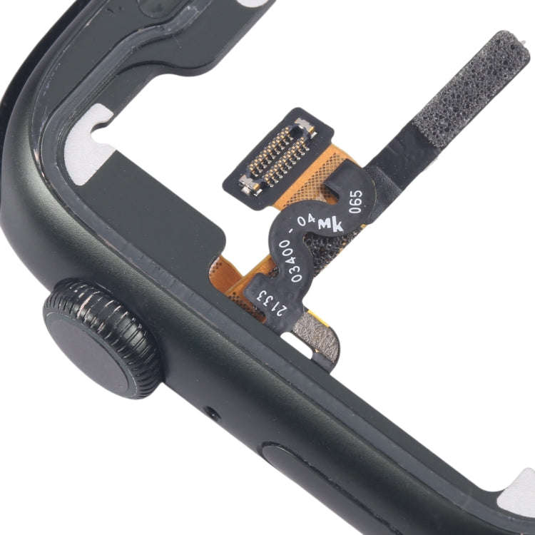 For Apple Watch Series 7 45MM LTE Aluminium Alloy Middle Frame Bezel Plate with Crown Spin Axis F...