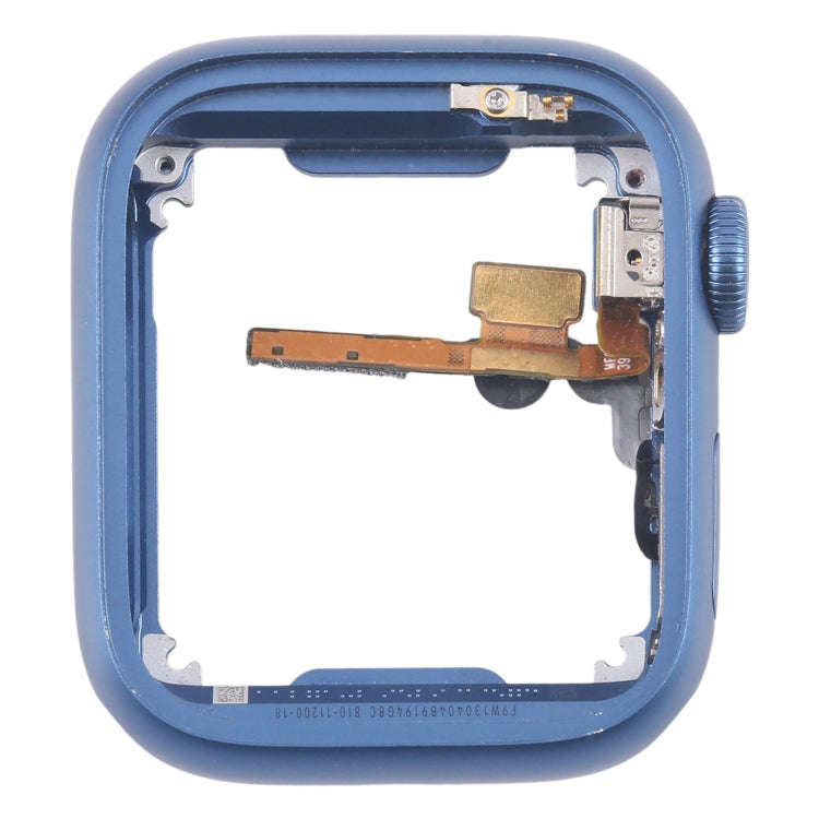 For Apple Watch Series 7 45MM LTE Aluminium Alloy Middle Frame Bezel Plate with Crown Spin Axis F...