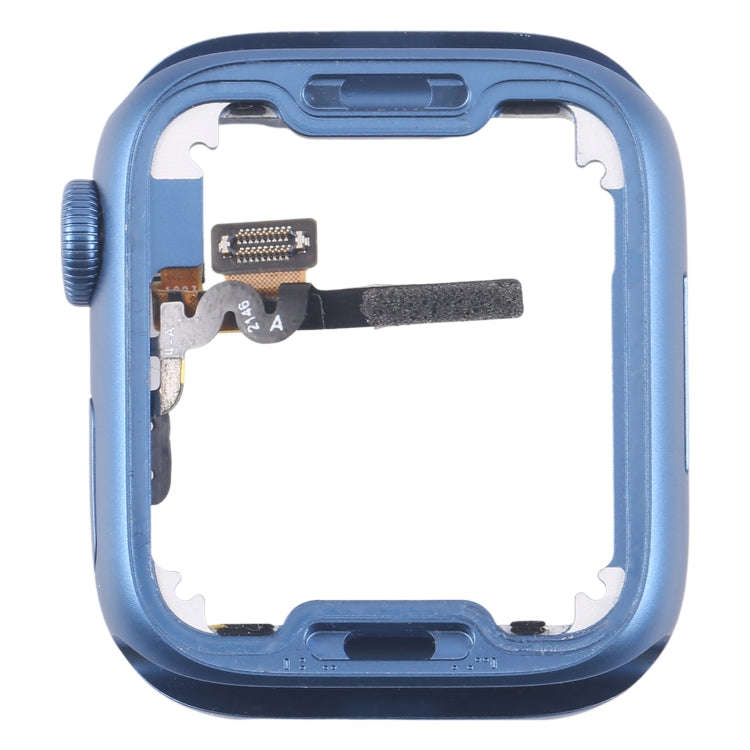 For Apple Watch Series 7 45MM LTE Aluminium Alloy Middle Frame Bezel Plate with Crown Spin Axis F...