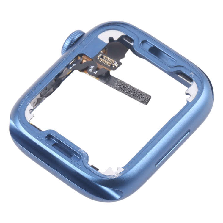 For Apple Watch Series 7 45MM LTE Aluminium Alloy Middle Frame Bezel Plate with Crown Spin Axis F...