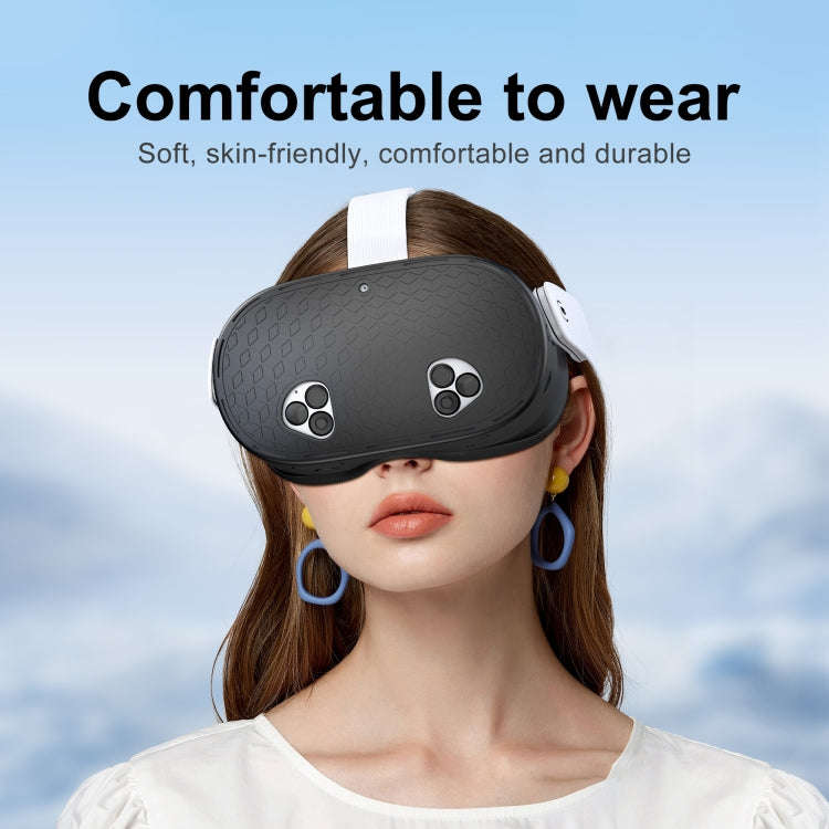 STARTRC GAMES For Quest 3S VR Silicone Protective Cover(Black)