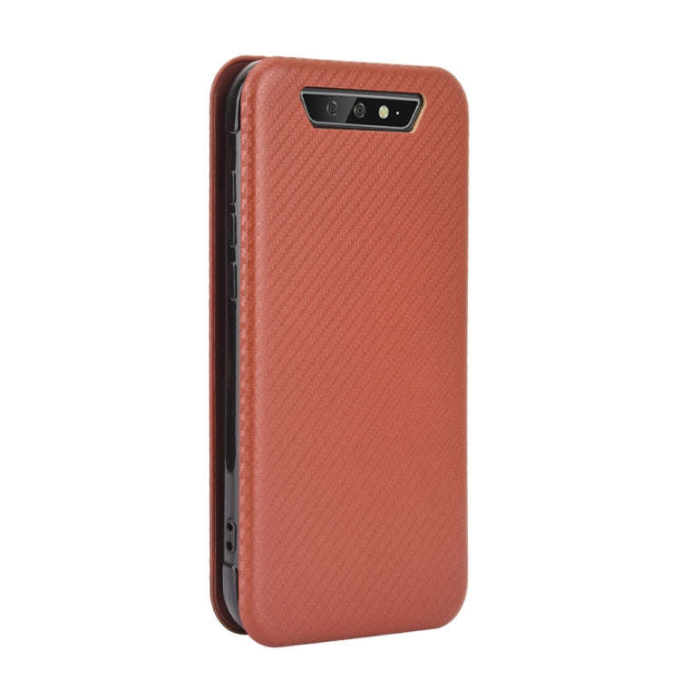 For Blackview BV5500 / BV5500 Pro / BV5500 Plus Carbon Fiber Texture Horizontal Flip TPU + PC + P...
