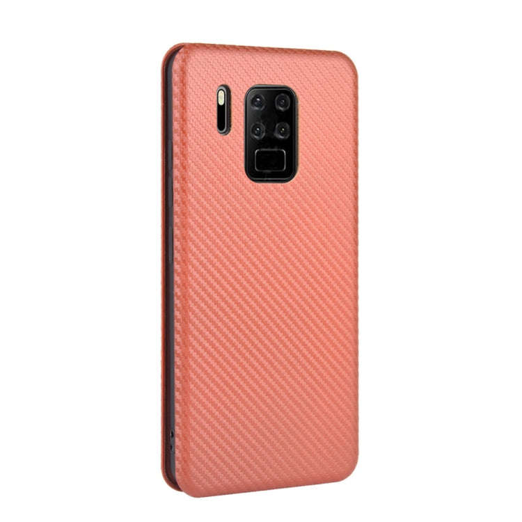 For Oukitel C18 Pro Carbon Fiber Texture Horizontal Flip TPU + PC + PU Leather Case with Card Slo...