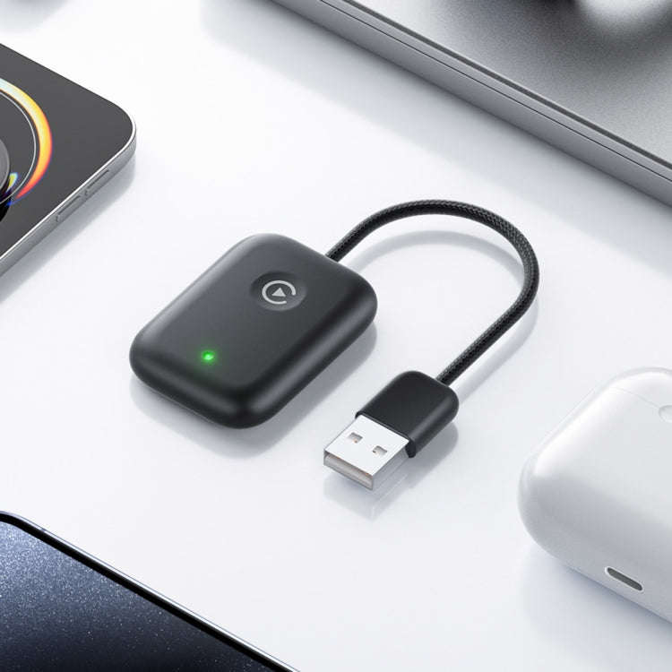 USB Interface Wired to Wireless Car CarPlay Adapter(Black)