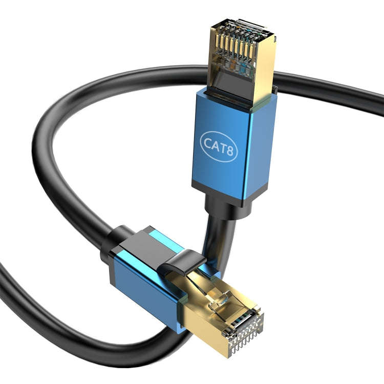 10m Home Fiber Bandwidth 10 Gigabit CAT8 Network Cable(Gold)