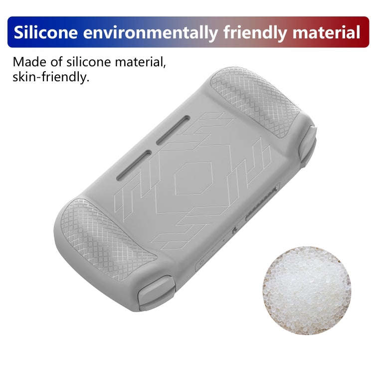 For ANBERNIC RG406H Silicone Game Console Protective Case(White)