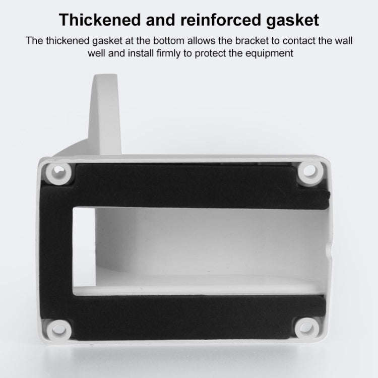 5pcs Universal Plastic Surveillance Camera Hemisphere Wall Mount Bracket, Model:1258B(White)