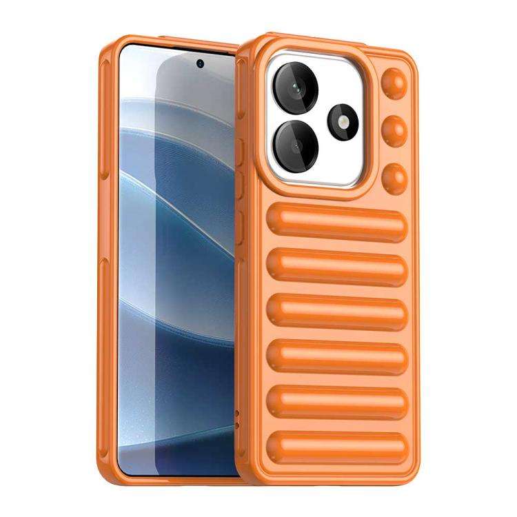 For Redmi Note 14 5G Capsule Series Candy Color IMD Phone Case(Orange)