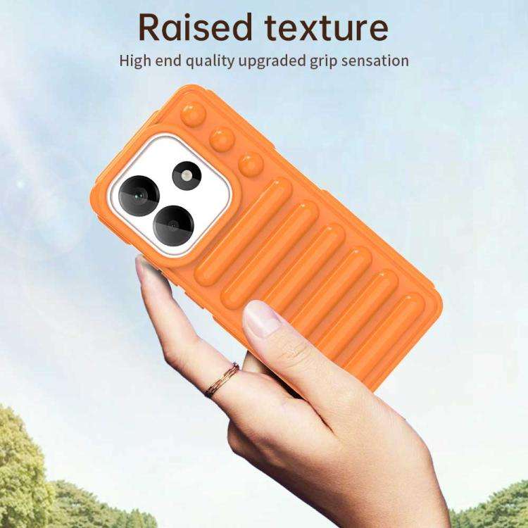 For Redmi Note 14 5G Capsule Series Candy Color IMD Phone Case(Orange)