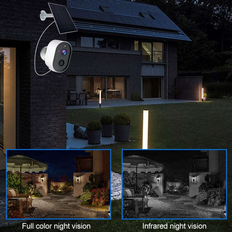 3MP Graffit Version Outdoor HD Solar Panel Wireless WiFi Surveillance Camera, Memory Card:32GB(EU...