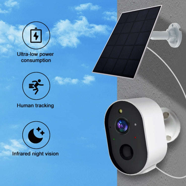 3MP Graffit Version Outdoor HD Solar Panel Wireless WiFi Surveillance Camera, Memory Card:64GB(EU...