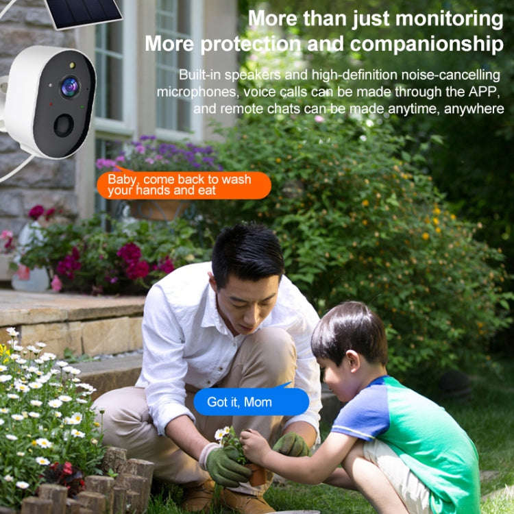 3MP Graffit Version Outdoor HD Solar Panel Wireless WiFi Surveillance Camera, Memory Card:128GB(U...