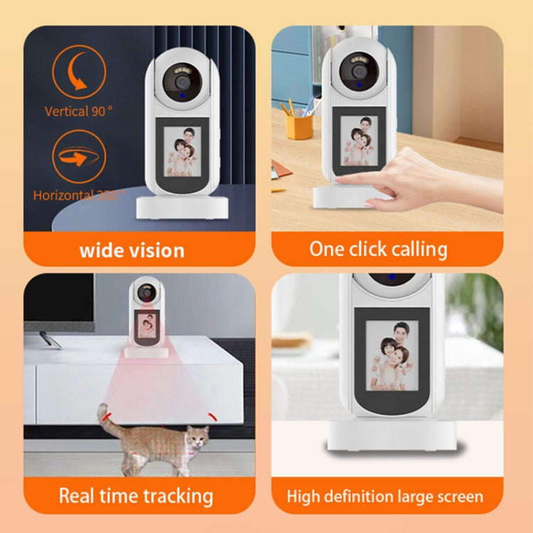 2MP HD Video Call Dual Light Full Color Night Vision WiFi Surveillance Camera(EU Plug)