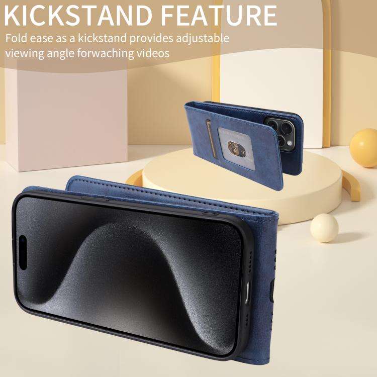 For Oukitel C58 / C58 Pro Magnetic Vertical Flip Leather Phone Case(Blue)