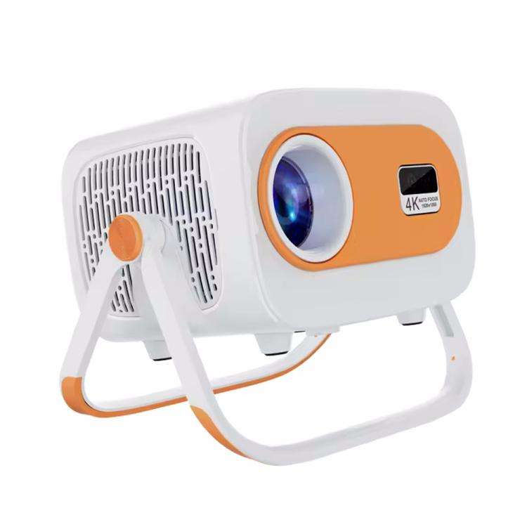 JY325 1280 x 720P 200ANSI Amlogic H713 CPU Android 11.0 Portable Projector, UK Plug(White)