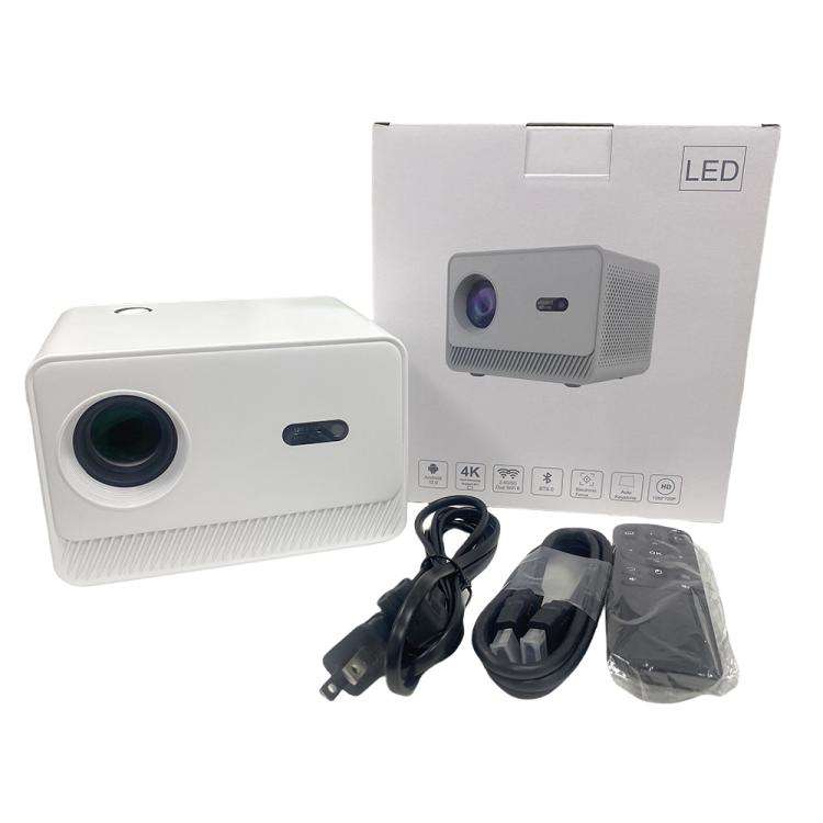 M10 1280 x 720P 200ANSI Amlogic H713 CPU Android 11.0 Smart Projector, UK Plug(White)