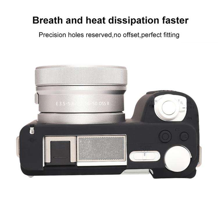 For Sony ZV-E10 II / ZV-E10M2 Glossy Soft Silicone Protective Case(Black)