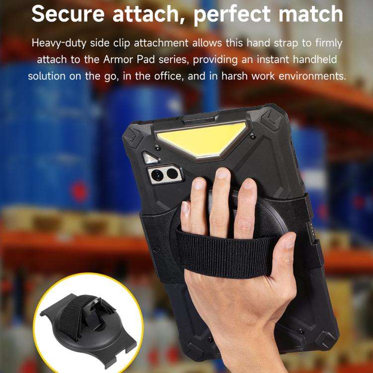 Ulefone UAS02 Tablet Hand Strap Holder for Ulefone Armor Pad 4 / 4 Ultra(Black)