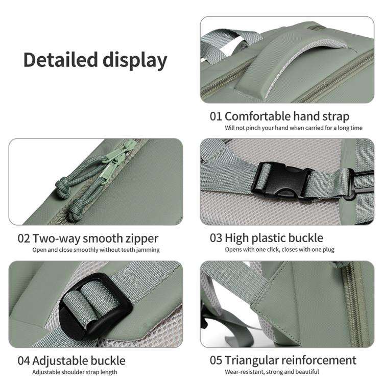 P960 Large Capacity Water Resistant Fashionable Backpack(Black)