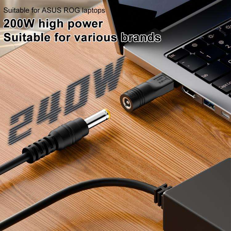 240W Laptop Charging Adapter(7.4x0.6mm to ASUS Square Port)