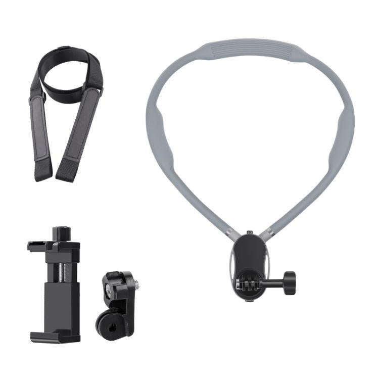 Magnetic Neck Mount Anti-shake Bracket, Type:4 in 1 Phone Clamp