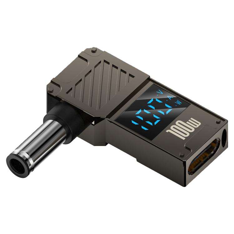 100W Computer Charging Digital Display Adapter, Specification:Type-C to DC6.0x0.6mm
