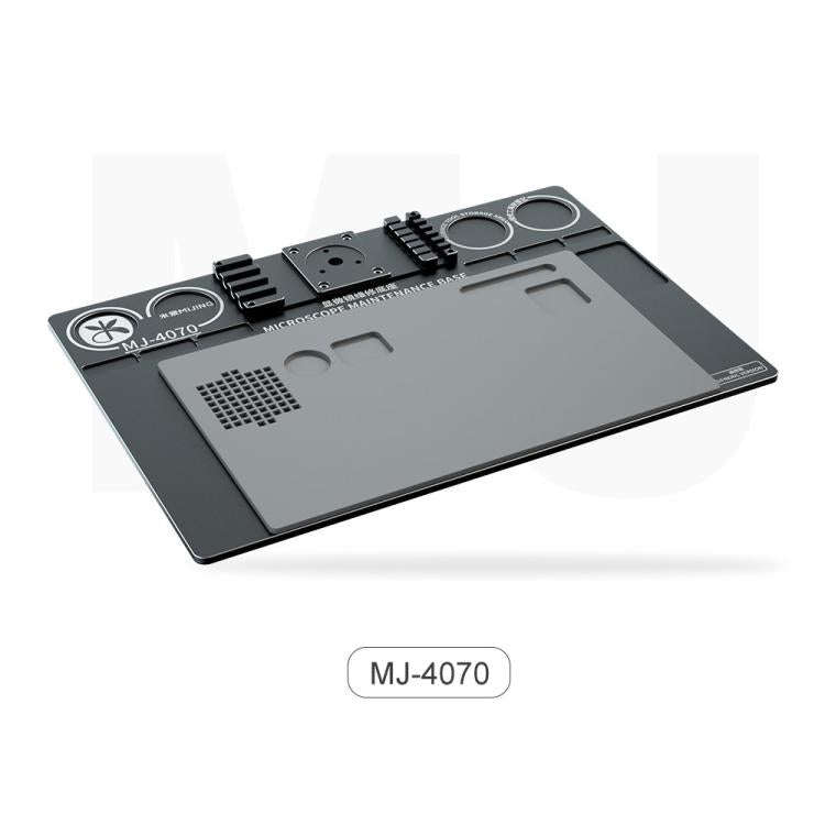 Mijing Fixed Rod Diameter 32mm Universal Microscope Aluminum Alloy Big Base, Mold:MJ-4030
