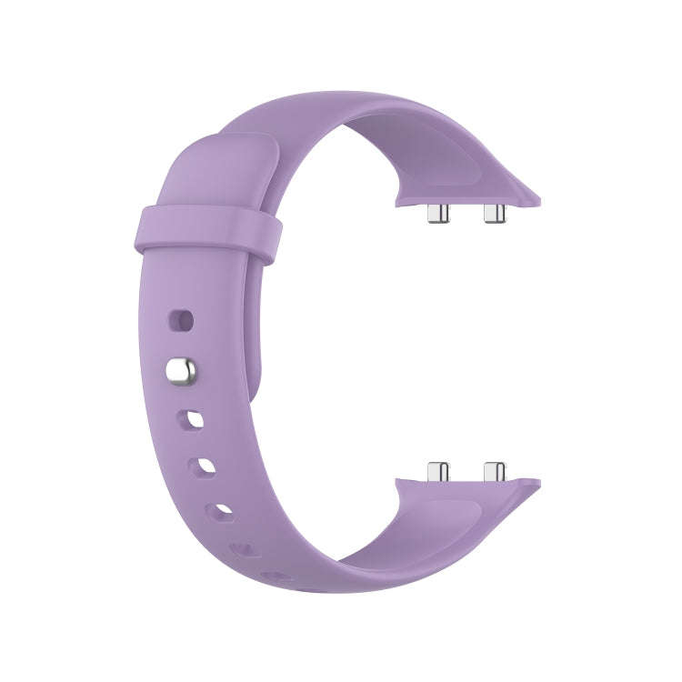 For OPPO Watch 46mm Silicone Watch Band(Light Purple)