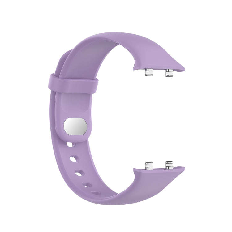 For OPPO Watch 46mm Silicone Watch Band(Light Purple)