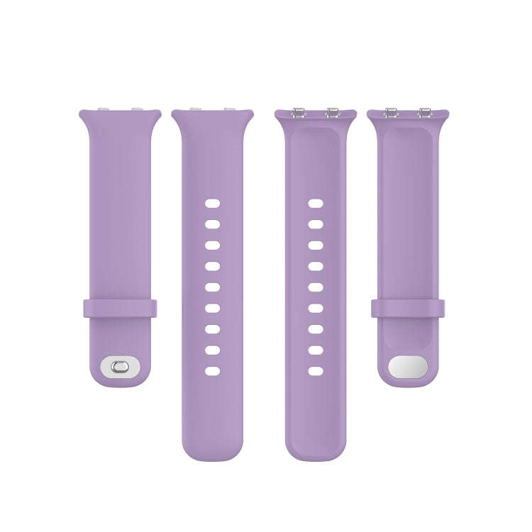 For OPPO Watch 46mm Silicone Watch Band(Light Purple)