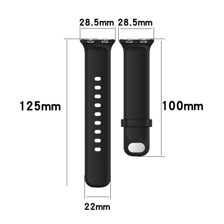 For OPPO Watch 46mm Silicone Watch Band(Light Purple)