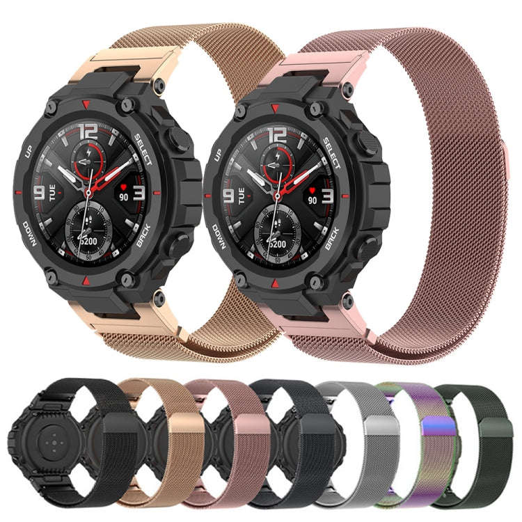 For Huami Amazfit Ares A1908 Milan Watch Band with Screwdriver(Black)