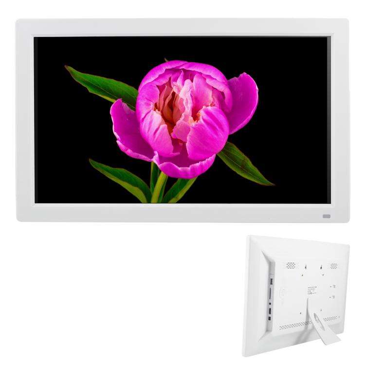 XCLT1850 18.5 inch LED Display Digital Photo Frame, Plug Type:UK Plug(White)