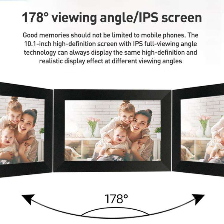 xclt1010 10.1 inch IPS Display Honeycomb Pattern WiFi Cloud Photo Frame, RK3126C Quad Core up to ...