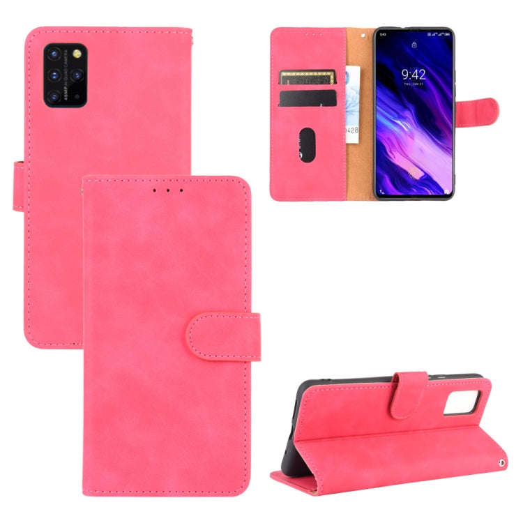 For UMIDIGI S5 Pro Solid Color Skin Feel Magnetic Buckle Horizontal Flip Calf Texture PU Leather ...