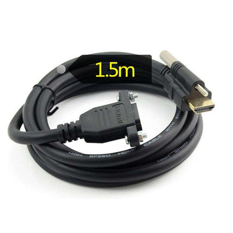 HDMI to HDMI Fixed Panel HD Extension Cable, Length: 1.5m(Black)