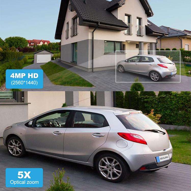 SriHome SH055 8MP HD Multi-lens 5X Optical Zoom Lens Panoramic PTZ Dome Camera(EU Plug)