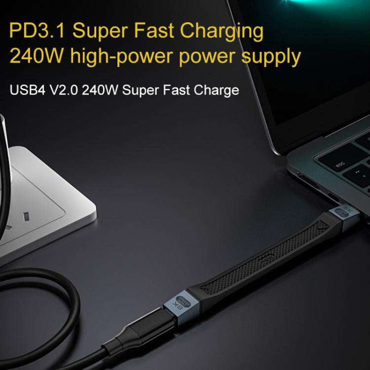240W 8K 80Gbps USB-C / Type-C to USB-C / Type-C For Thunderbolt 5 Full Function FPC Cable Data Ca...
