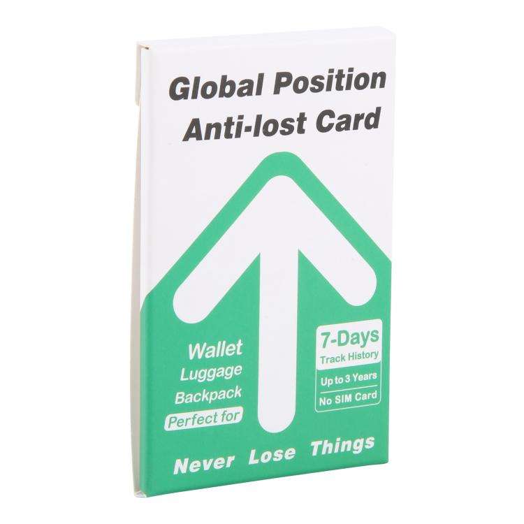 My Card K1 Global Ultra-thin Card Type Location Tracker Anti-lost Device(Black)