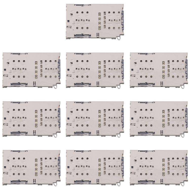 For Galaxy S8+ SM-G955 10pcs Original SIM + Micro SD Card Reader