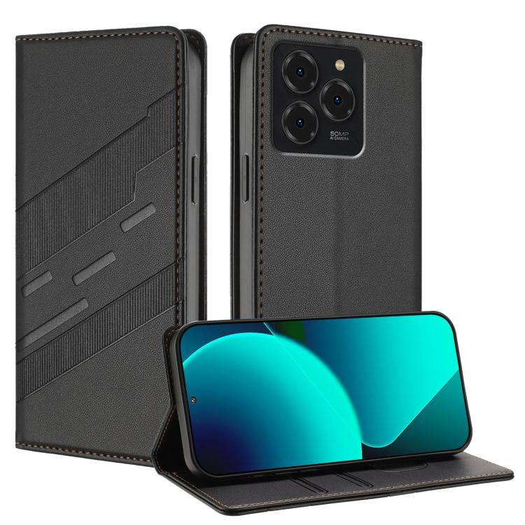 For Ulefone Note 20 Pro Embossed Multi-functional Wallet Retro Leather Phone Case(Black)
