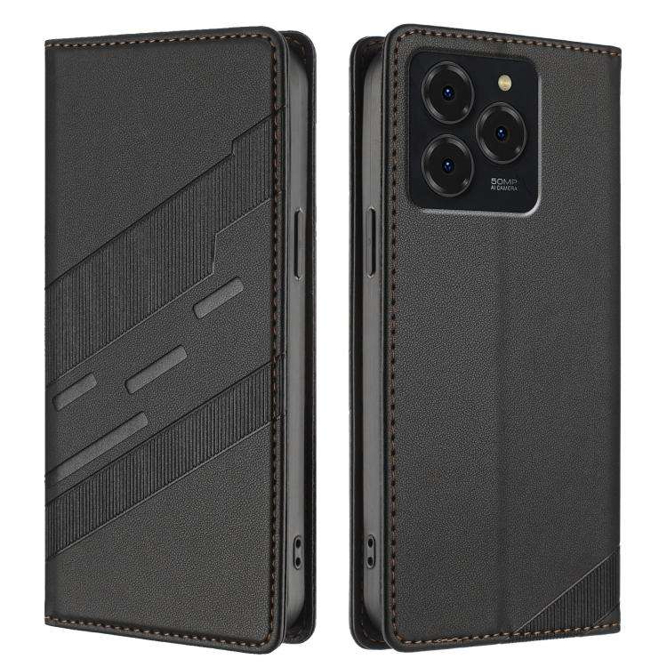 For Ulefone Note 20 Pro Embossed Multi-functional Wallet Retro Leather Phone Case(Black)